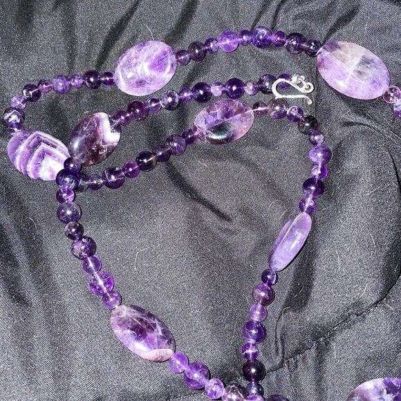 Amethyst bead fashion long necklace by Jay King - Picture 6 of 13